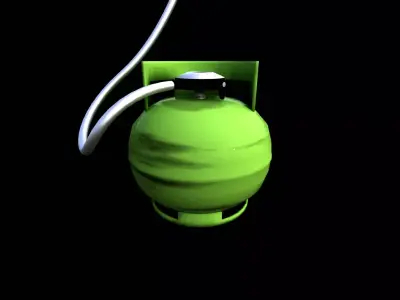 LPG Liquefied Petroleum Gas 3kg - LP Low-poly 3D model