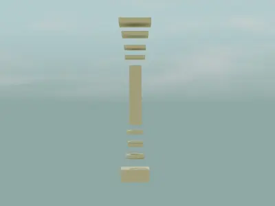 Ancient Greek Columns Free low-poly 3D model