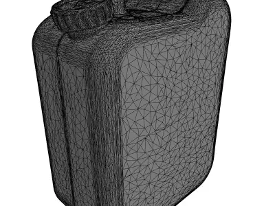 Weathered Military Fuel Jerry Can Low-poly 3D model