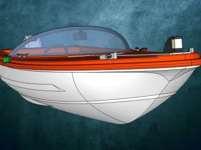 Motorboat Aqua Sports 3D print model