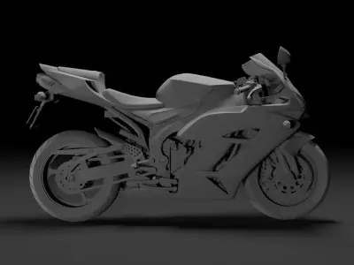 MOTORCYCLE HON-DA CBR 1000RR FIREBLADE 2005-2007 3D MODEL 3D print model