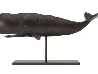 Whale Statuette 3D model