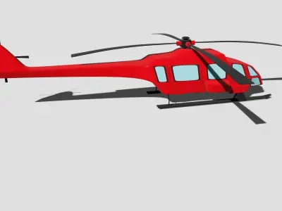 rescue helicopter 3D model