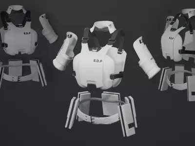 Armor three body 3D model