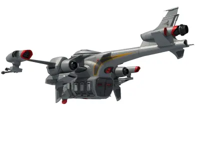 Futuristic Spaceship  3D model