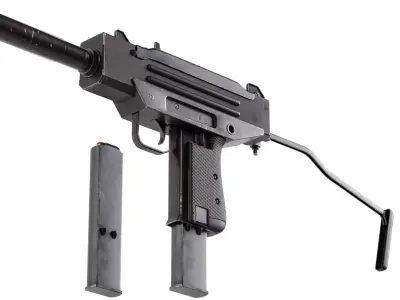 FPS Military Weapons - Animated Machine Pistol 1 3D model