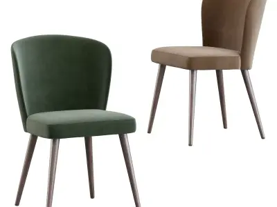 Aston dining chairl by Minotti 3D model