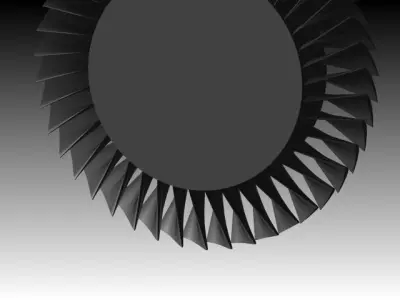 GasTurbine unfinished model Free 3D model