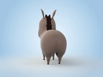 Cartoon Boar 3D model