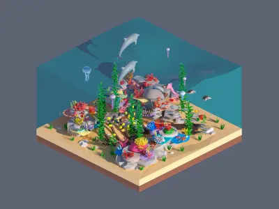 land 91A Low-poly 3D model