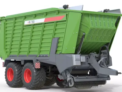 Fendt Tigo Trailer Low-poly 3D model