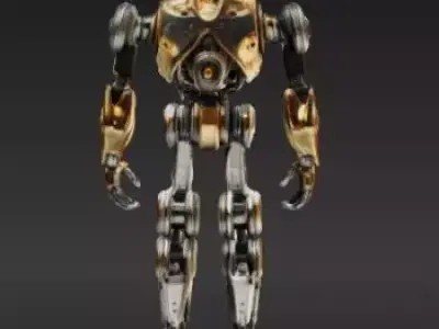 Industrial Robot Machine Mechanical Equipment 3D Model 3D model