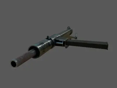 Sten Weapon Low-poly 3D model
