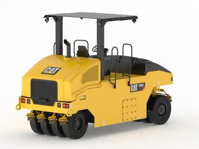 CAT Pneumatic Rollers CW16 11-Wheel 3D model