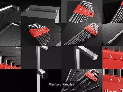 Allen keys 3D Model Pack