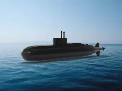 Lada-class submarine 3D model
