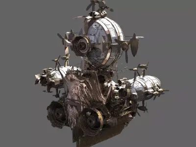 Heros Adventure Airship 3D model