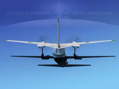 Rockwell Turbo Commander 690 V17 3D model