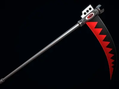 Soul Eater the Scythe Free low-poly 3D model