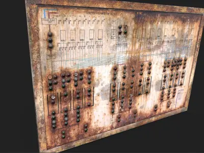 Old Control Panel 3D model purchase
