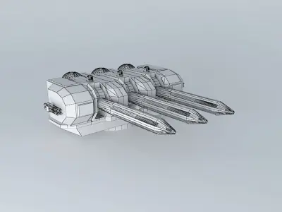 LRT15V3 General Laser missile turret. Free 3D model