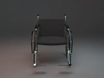Wheelchair 3D model 2