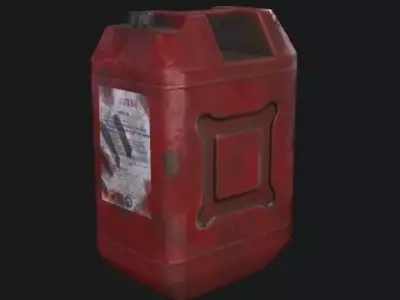 Gasoline tank Low-poly 3D model