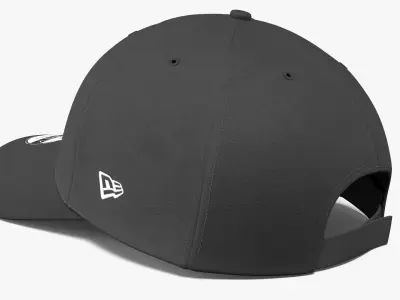 New Era Classic Curved Visor Cap Black 3D model