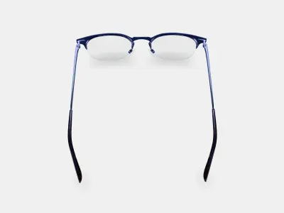Symonds Eyeglasses in Brushed Navy 3D model