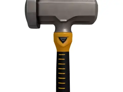 Heavy Duty Sledgehammer Tool PBR Low-poly 3D model