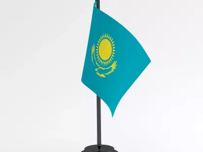 Table Flag Kazakhsta 3D model