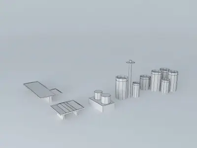 Lubrizol Tanks North Free 3D model