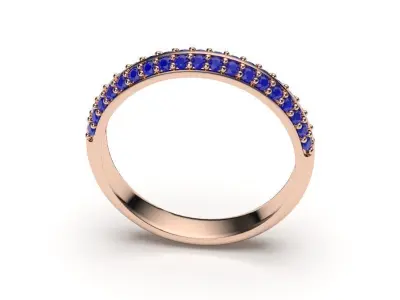 solitaire with ring sizes  8 part S30 3D print model