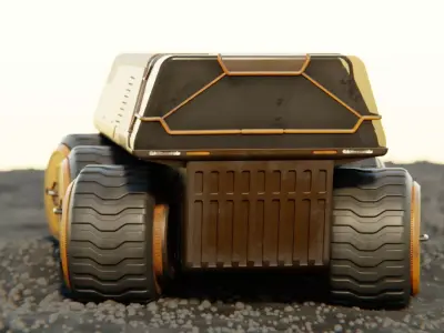 MARS EXPLORER TRUCK RIGGED 3D model