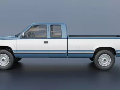 Chevrolet K-2500 Extended Cab 1989 3D print model