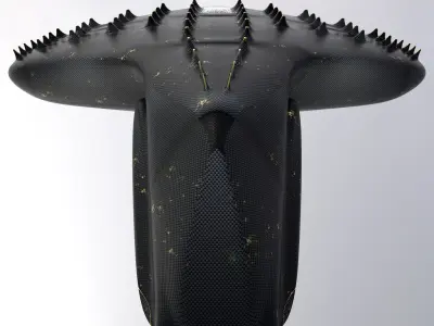 Spacecraft Low-poly 3D model