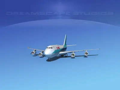 Boeing 747-400 Jumbo Jet Cargo 3D model