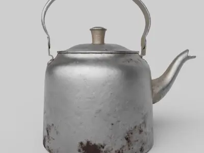 Tea pot  Low-poly 3D model