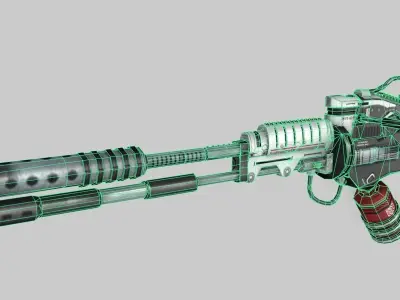 Gaming gun 3d model 3D model