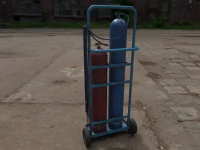 weldingtrolley Low-poly 3D model