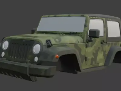 Jeep upper part 3D model
