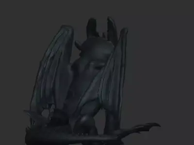 Toothless from how to train your dragon 3D print model