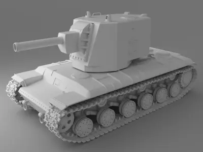 KV-2 Tank 3D model