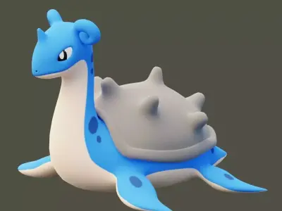 Lapras Pokemon 3D Model 3D model