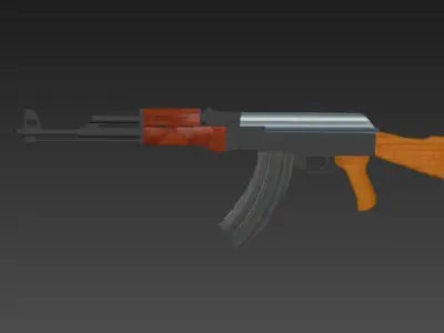 ak 47 3D model 8