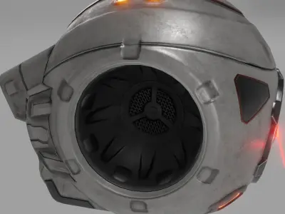 Sci-Fi Drone Low-poly 3D model shop