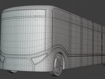 Autonomous city bus concept 2023 3D model