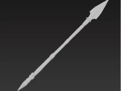 Medieval Longsword Bastard Sword  High Detail 3D Model Low-poly 3D model