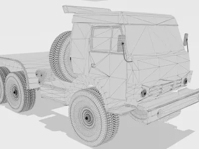 KAMAZ ATZ-9 Russian Low-poly 3D model