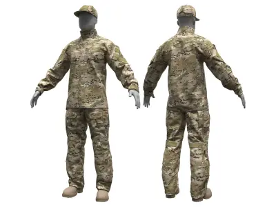 Crye Precision G3 Combat Uniform - Marvelous Designer 3D model